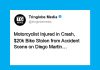 Motorcyclist Injured in Crash, $20k Bike Stolen from Accident Scene on Diego Martin Highway