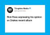 Rick Ross Critiques Drake’s New Album as ‘Mid’