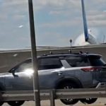 United Airlines Plane Strikes Streetlight and Truck During Newark Landing