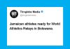 Jamaica’s Star Athletes Set for World Athletics Relays in Botswana