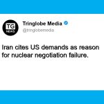 Iran Blames US Excessive Demands for Failed Nuclear Negotiations