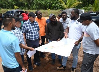 Minister Croal Inspects $2.1 Billion Infrastructure Projects in Bartica