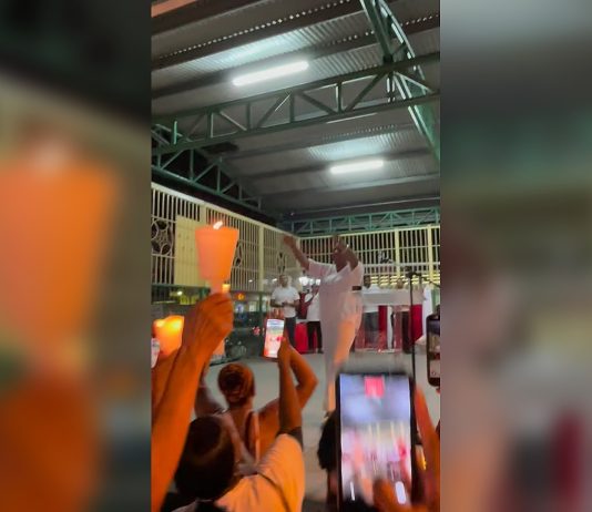 Pennelope Beckles Holds Vigil for Democracy and Freedom with Political Aspirations
