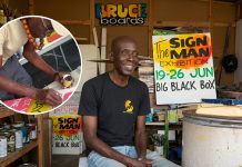 Trinidad’s Iconic Sign Painter, Bruce Cayonne, Showcases Legacy in Special Exhibition