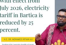 Bartica Residents Celebrate President Ali’s Announcement of 25% Electricity Bill Cut