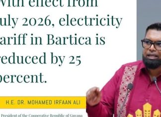 Bartica Residents Celebrate President Ali’s Announcement of 25% Electricity Bill Cut