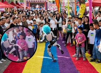 Robot at Chinese Amusement Park Kicks Child During Performance