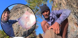 Stingray became unexpected meal during Wilderness Man eight-day survival challenge.