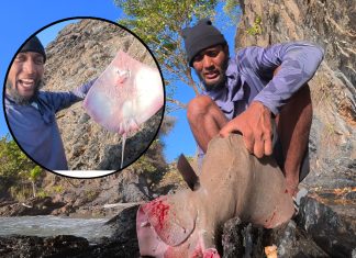 Stingray became unexpected meal during Wilderness Man eight-day survival challenge.