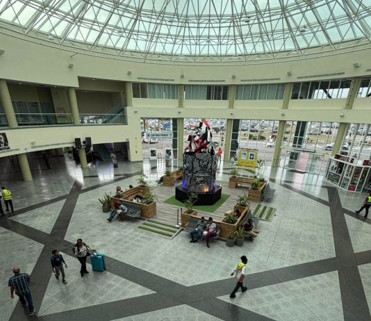 Starbucks Moves Upstairs, Airport Atrium Reopens as Public Space