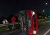 Vehicle Overturns Along South Trunk Road Near Paria Suites