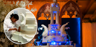 Michelle Sohan’s Fountain-Inspired Wedding Cake Captivates Online