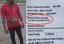 Red Band Maxi Driver Challenge Traffic Warden Over Dress Code Ticket