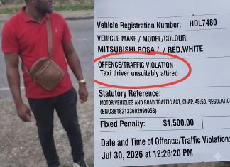 Red Band Maxi Driver Challenge Traffic Warden Over Dress Code Ticket