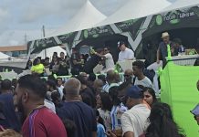Minister Barry Padarath Joins Football Fans at bmobile’s Free Public Viewing of FIFA Club World Cup Final at Brentwood Mall