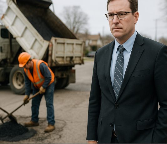 Councillor Stewart Takes Action on Potholes in Enterprise North