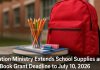 Education Ministry Extends School Supplies and Book Grant Deadline to July 10, 2026