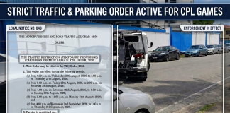 TTPS Imposes Traffic Controls, Parking Bans for CPL Matches at Queen’s Park Oval