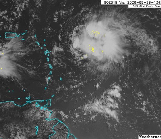 Remnants of Tropical Storm Dolly Bring Rainfall and Thunderstorms to Caribbean Islands