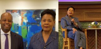 Paula-Mae Weekes discusses leadership at Howard University event.