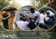 Twelve Carrera Convict Prison Inmates Baptised in Hopeful Gulf of Paria Ceremony