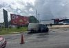 L300 Vehicle Fire Causes Major Traffic Delays Near Rex Kar on Uriah Butler Highway