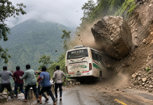 Falling Boulder Strikes Bus in Nepal; Casualties Unconfirmed