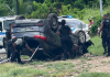 Dramatic Police Chase Ends with Vehicle Flipping on Beetham Highway