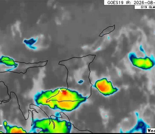 Isolated Thunderstorm Brings Heavy Rainfall and Lightning to Trinidad’s Western Coastline