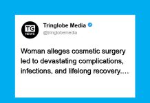 Woman alleges cosmetic surgery led to devastating complications, infections, and lifelong recovery.