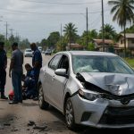 Central Accident reported