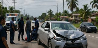 Central Accident reported