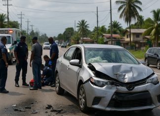 Central Accident reported