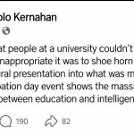 Paolo Kernahan criticizes UTT’s African Emancipation Day programme.