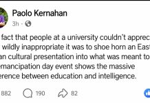 Paolo Kernahan criticizes UTT’s African Emancipation Day programme.