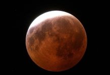 Skywatchers witness dramatic lunar eclipse reaching maximum shortly after midnight
