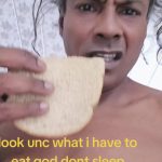 Supporter Eats Dry Bread While Criticizing UNC Ministers