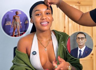 Nailah Blackman’s feathered CMA dress was held in customs overnight