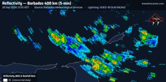 Nighttime Thunderstorms Sweep Northeastern Trinidad, Bringing Heavy Rain and Flash Flood Risks