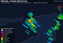 Heavy Rainfall and Thunderstorms Sweep West Trinidad; Street Flooding Reported in Port of Spain and Diego Martin