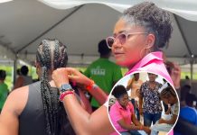 Minister Michelle Benjamin Hands‑on at Back‑to‑School Haircut Initiative, Helping Kids Look Their Best