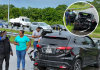 Black SUV Crashes Off Sir Solomon Hochoy Highway in Gasparillo, Traffic Delays Expected