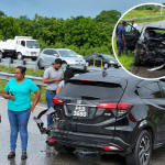 Black SUV Crashes Off Sir Solomon Hochoy Highway in Gasparillo, Traffic Delays Expected