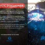 O2 Park denies hosting the FOC Summer 2026 event.