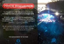 O2 Park denies hosting the FOC Summer 2026 event.