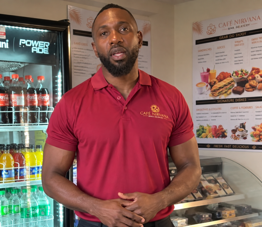 Kelvon Morris Opens Cafe Nirvana on Glen Road, Tobago