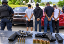 Police Intercept Car in Morvant, Seize Two Firearms and Arrest Four Including Two Teens