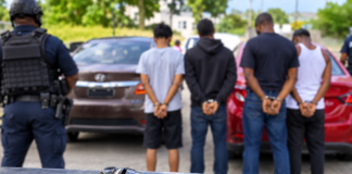 Police Intercept Car in Morvant, Seize Two Firearms and Arrest Four Including Two Teens