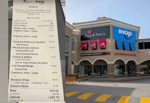 Applebee’s And IHOP Receipt Reveals Prices At Grand Bazaar Opening