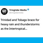 Heavy Rainfall and Thunderstorms Expected Across Trinidad and Tobago Today